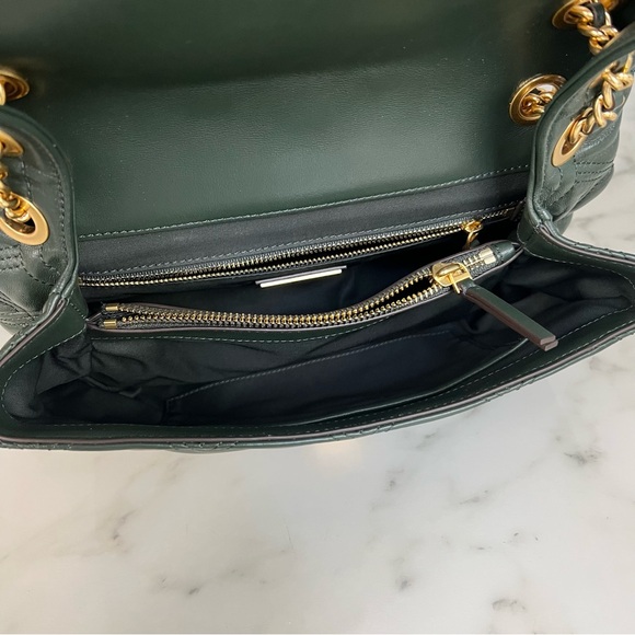 Tory Burch Fleming Soft Convertible Shoulder Crossbody Bag Sycamore Green Gold - Picture 14 of 16